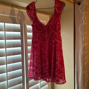 Urban outfitters pink floral dress